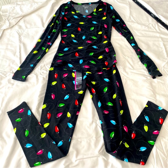 NOBO Other - NOBO size extra small 1, cozy PJs for the holidays Christmas light theme print